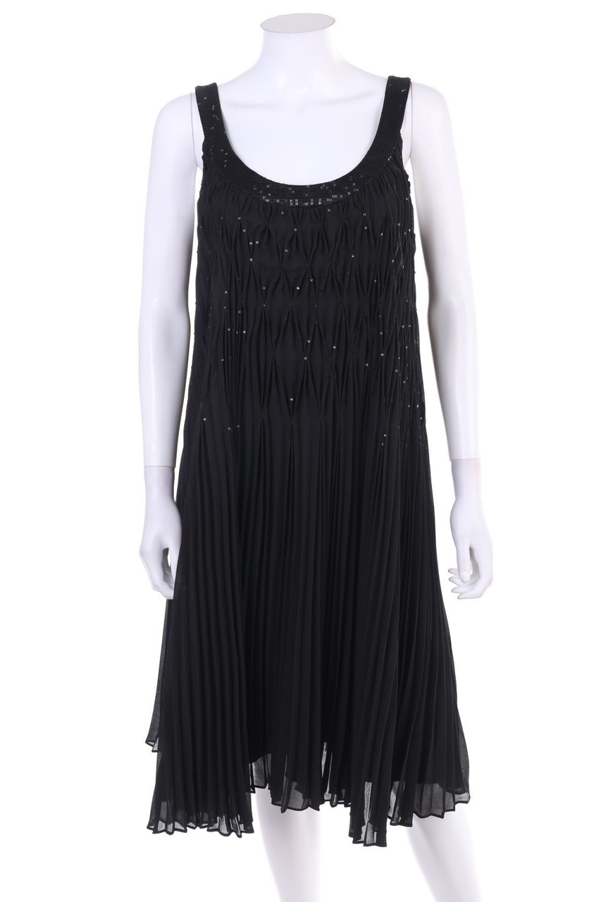 STEFFEN SCHRAUT - Plissé-Cocktail Dress with Sequins - D 40