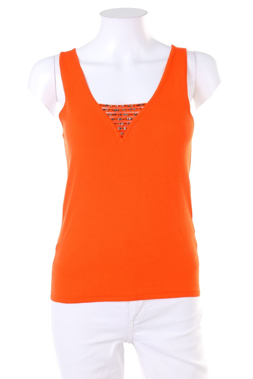 1.2.3. UN DEUX TROIS Paris - Knit-Top with Pearls - D 32-34