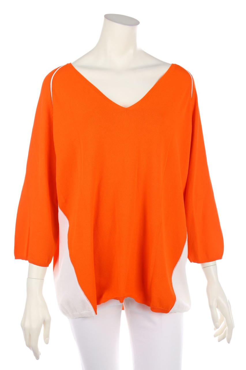 Elena Miró - Two Tone-Strick-Pullover aus Viskose-Mix - L