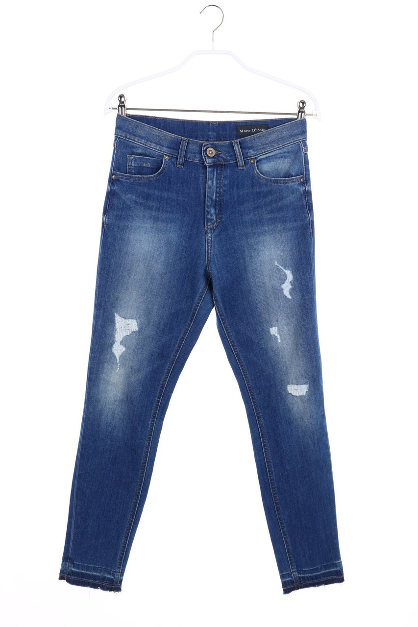 Marc O´Polo - Cropped-Distressed Skinny-Jeans - W28