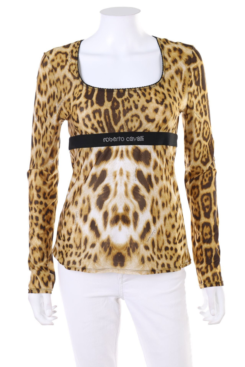roberto cavalli underwear - Longsleeve-Shirt mit Strass-Logo - D 42