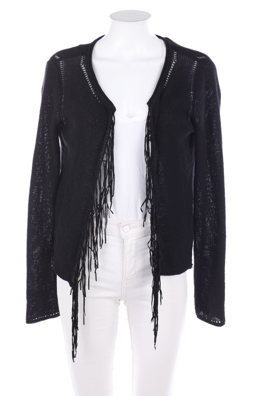 cop.copine - Cardigan aus Leinen-Mix mit Fransen - S