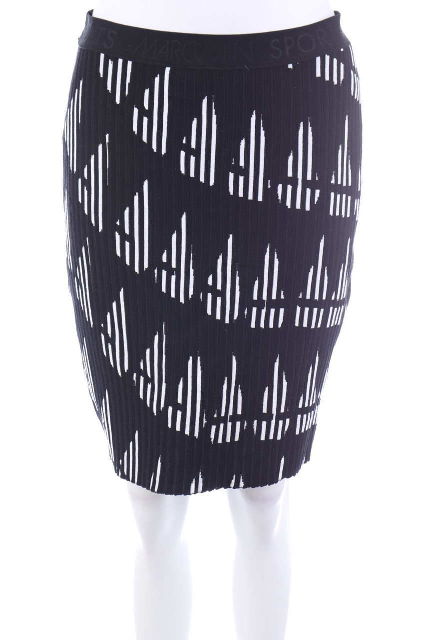 MARC CAIN - Knitted Mini Skirt, Cotton-blend - D 38