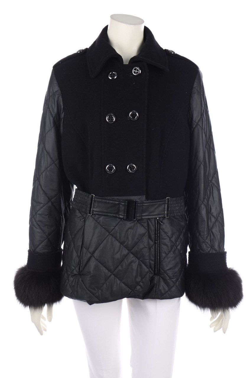 M MADELEINE - Jacket, Virgin Wool Mix with Real Fur Trim - D 42