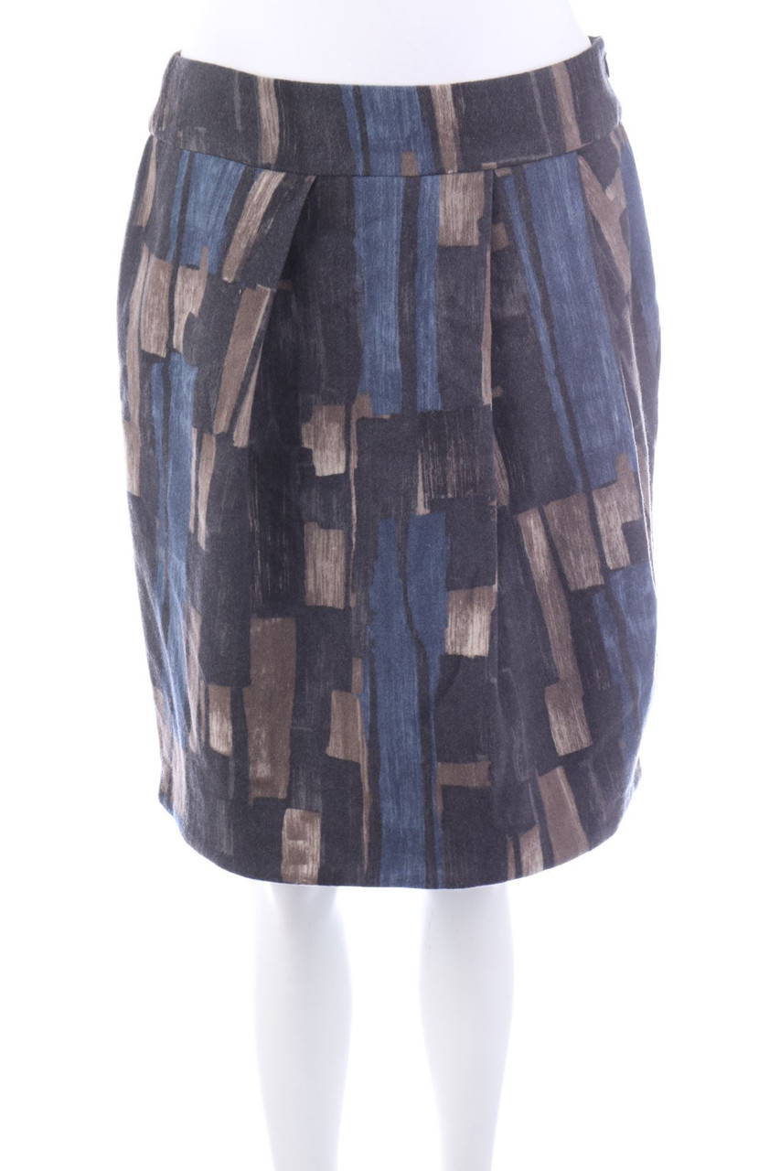 Max Mara WEEKEND - Falten-Rock aus Schurwoll-Mix - D 36