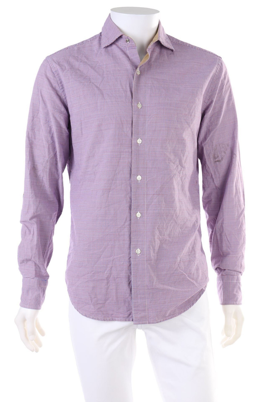 BOGGI Milano - Hemd mit Hahnentritt-Muster - M