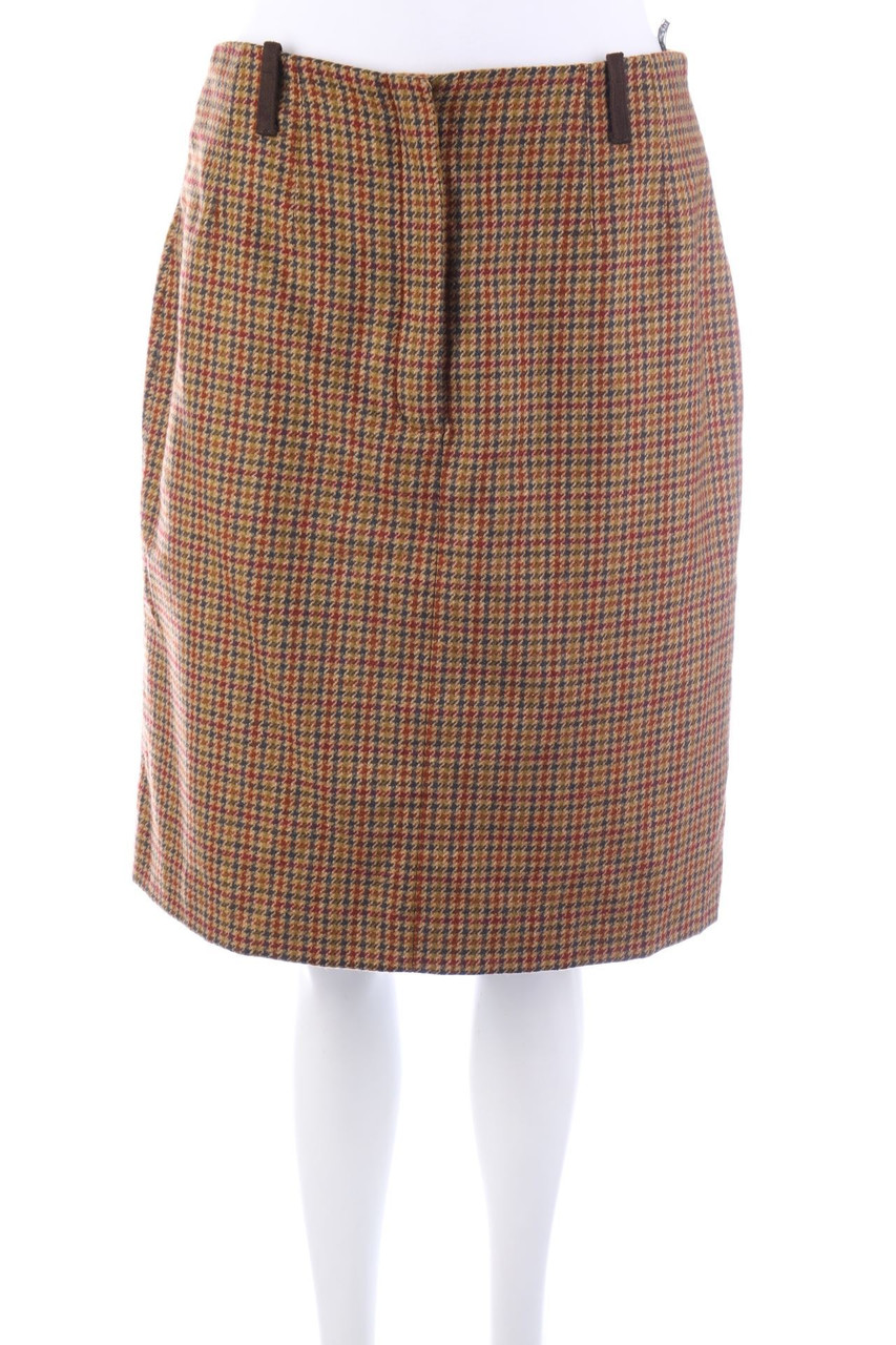 DEVERNOIS - Skirt, Wool-Blend, Checked - D 40