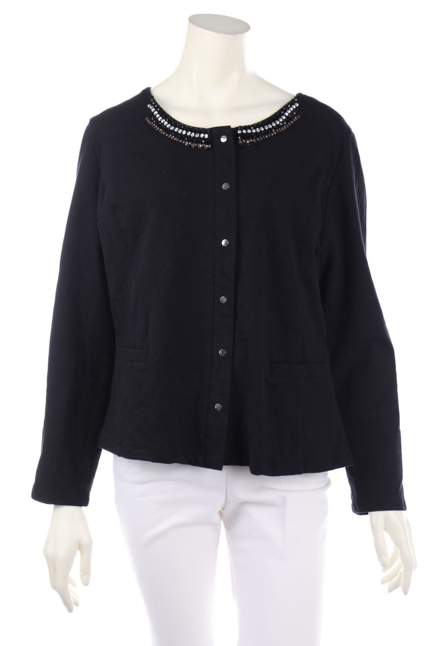 FIORELLA RUBINO - Sweat Jacket with Rhinestones - M