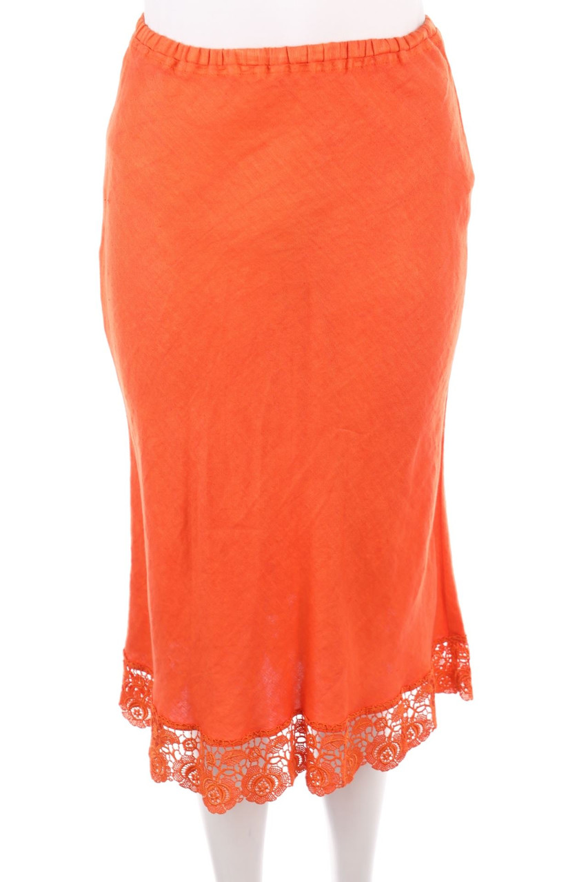 MIGUELINA - Midi Skirt with Lace - S