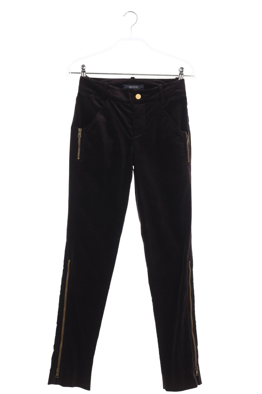 GUCCI - Samt-Hose mit Reißverschluss - D 32
