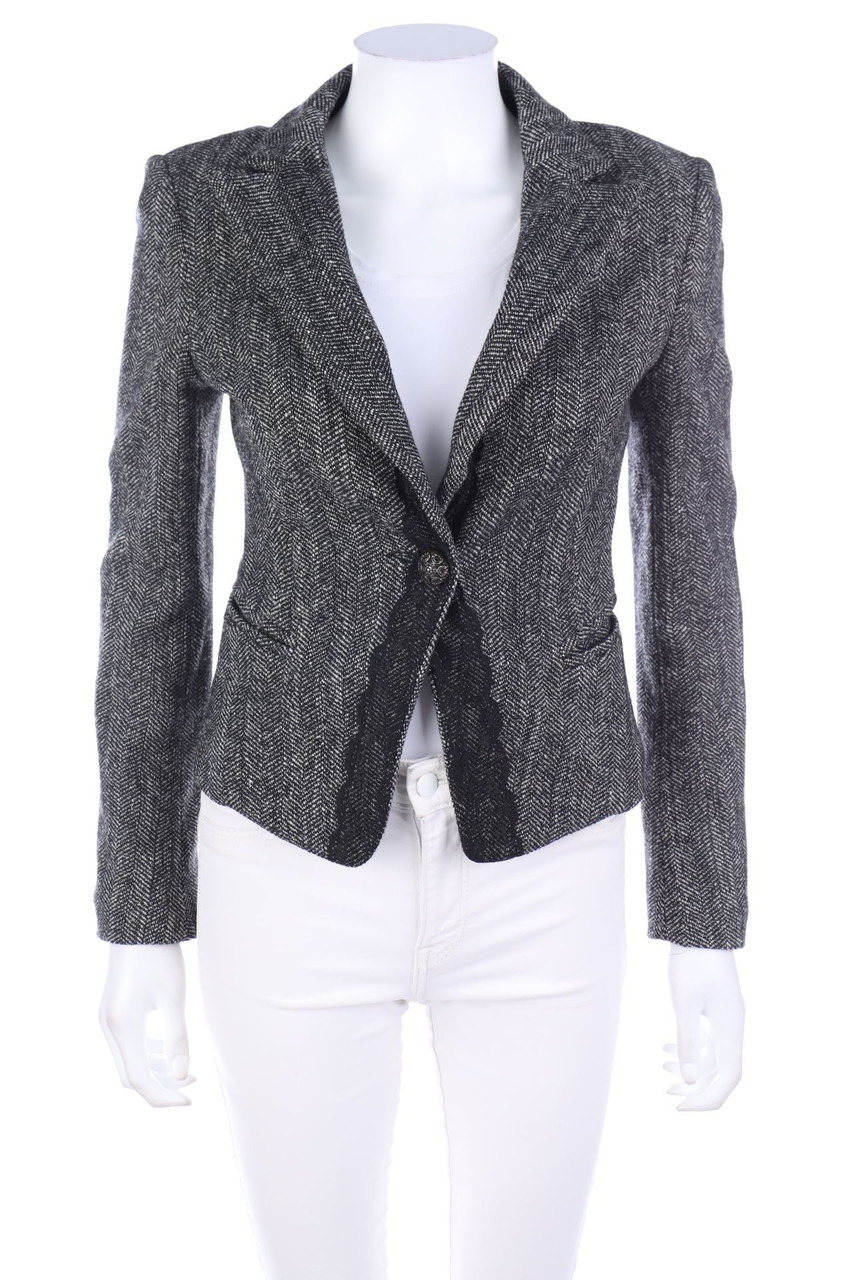 SANDRO FERRONE - Blazer aus Woll-Mix mit Seide - D 36