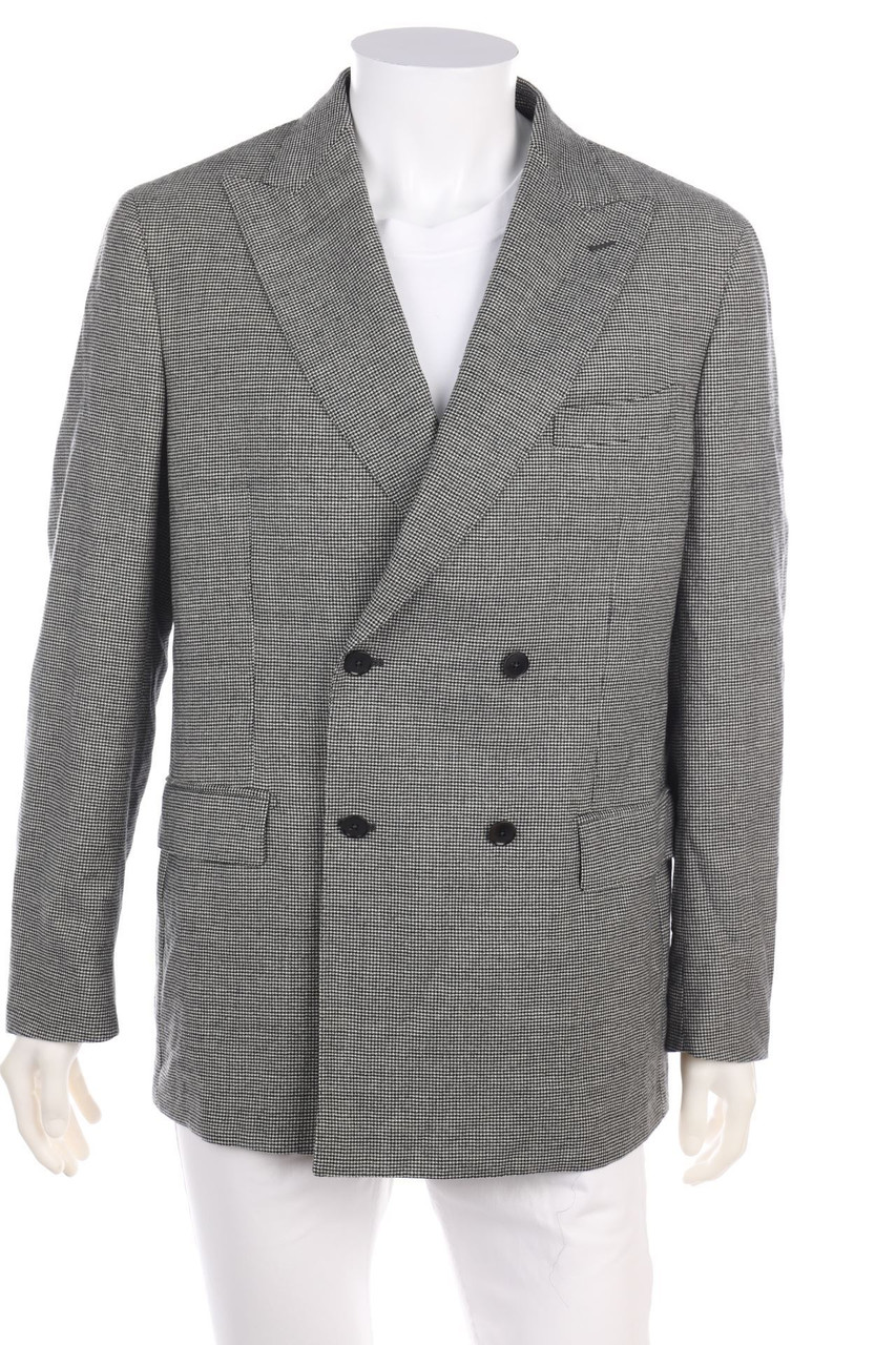 Cesare Sarti - Karo-Zweireiher-Sakko aus Schurwolle - 56
