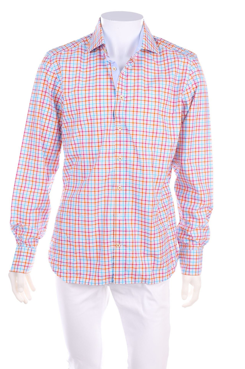 Stenströms - kariertes Hemd aus Baumwolle - 42