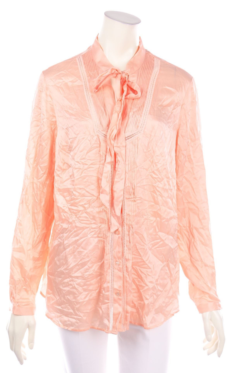 MADELEINE - Pussy Bow Blouse with Lace - XXXL