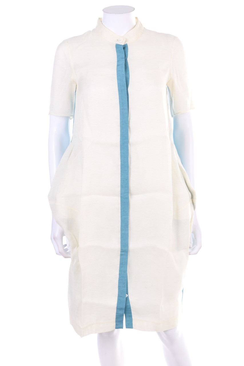 BAV TAILOR - Oversize-Shirt Dress, Linen with Silk Details - D 34