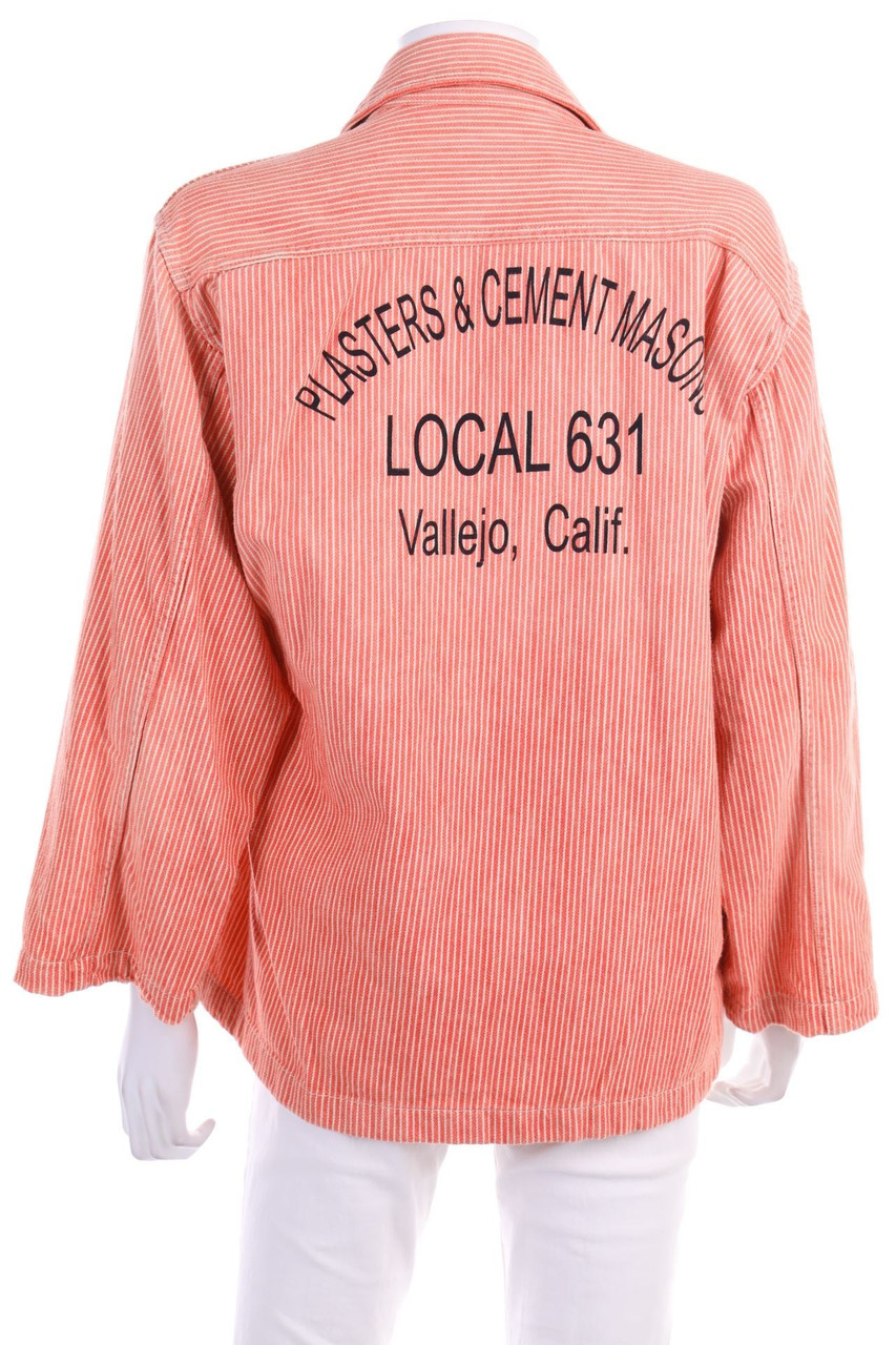 (+)people - Oversize-Jacket with Stripes - S