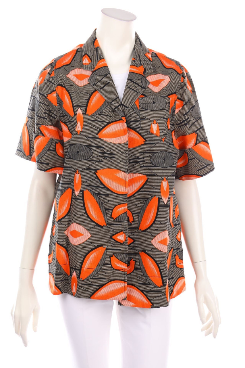 ESSENTIEL Antwerp - Kurzarm-Blazer mit Print - D 38