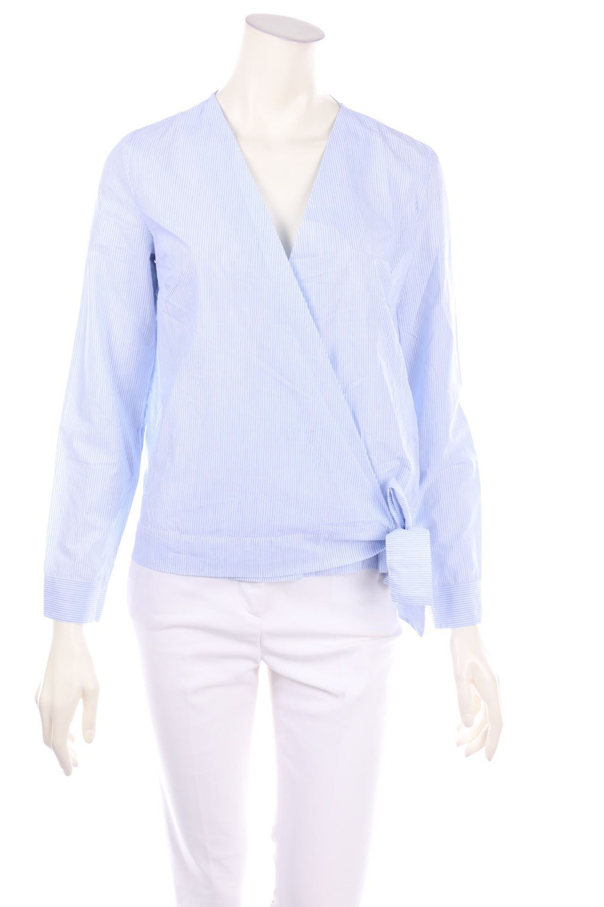 Massimo Dutti - Wickel-Bluse mit Streifen - D 38