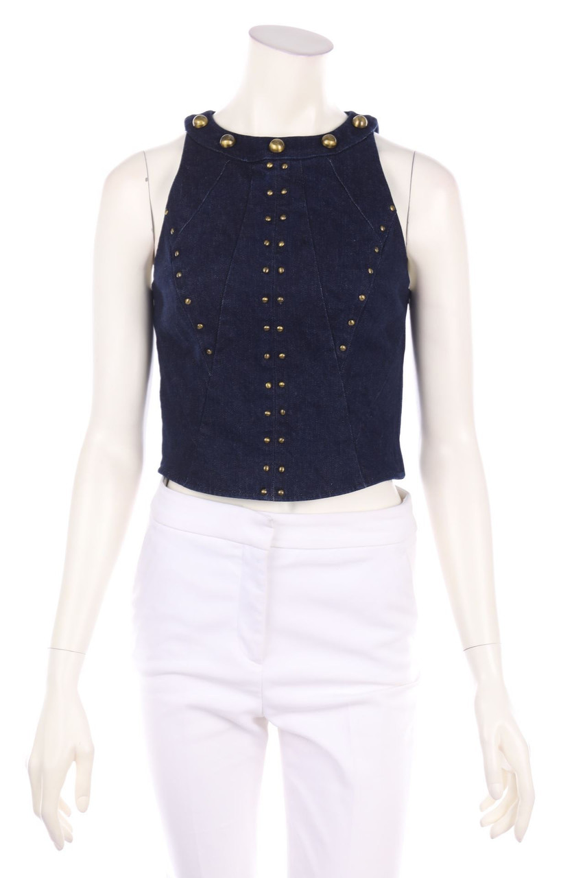 TAMARA MELLON - Jeans-Bluse mit Nieten - D 32