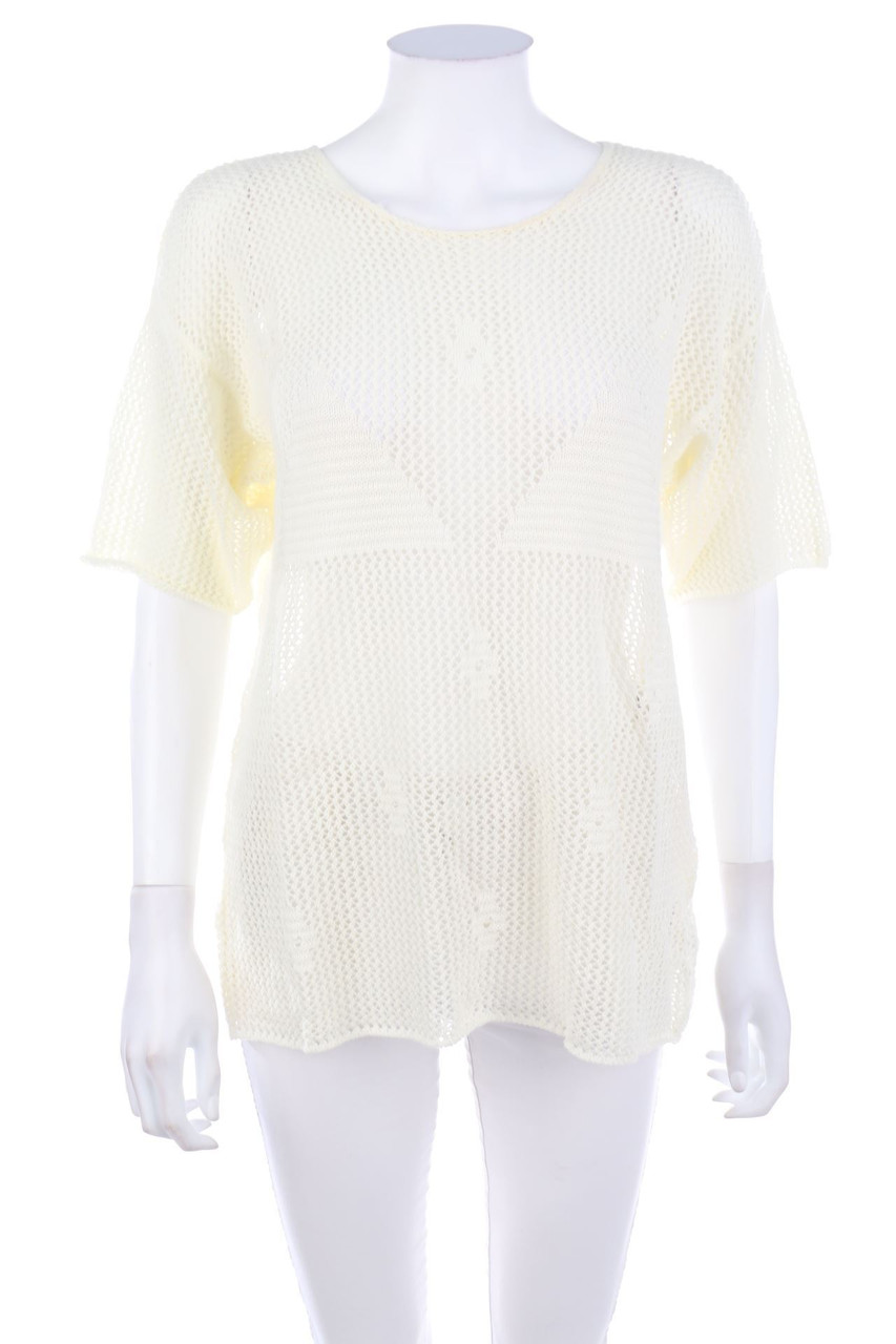 MM6 Maison Margiela - Strick-Pullover aus Lochstrick - L