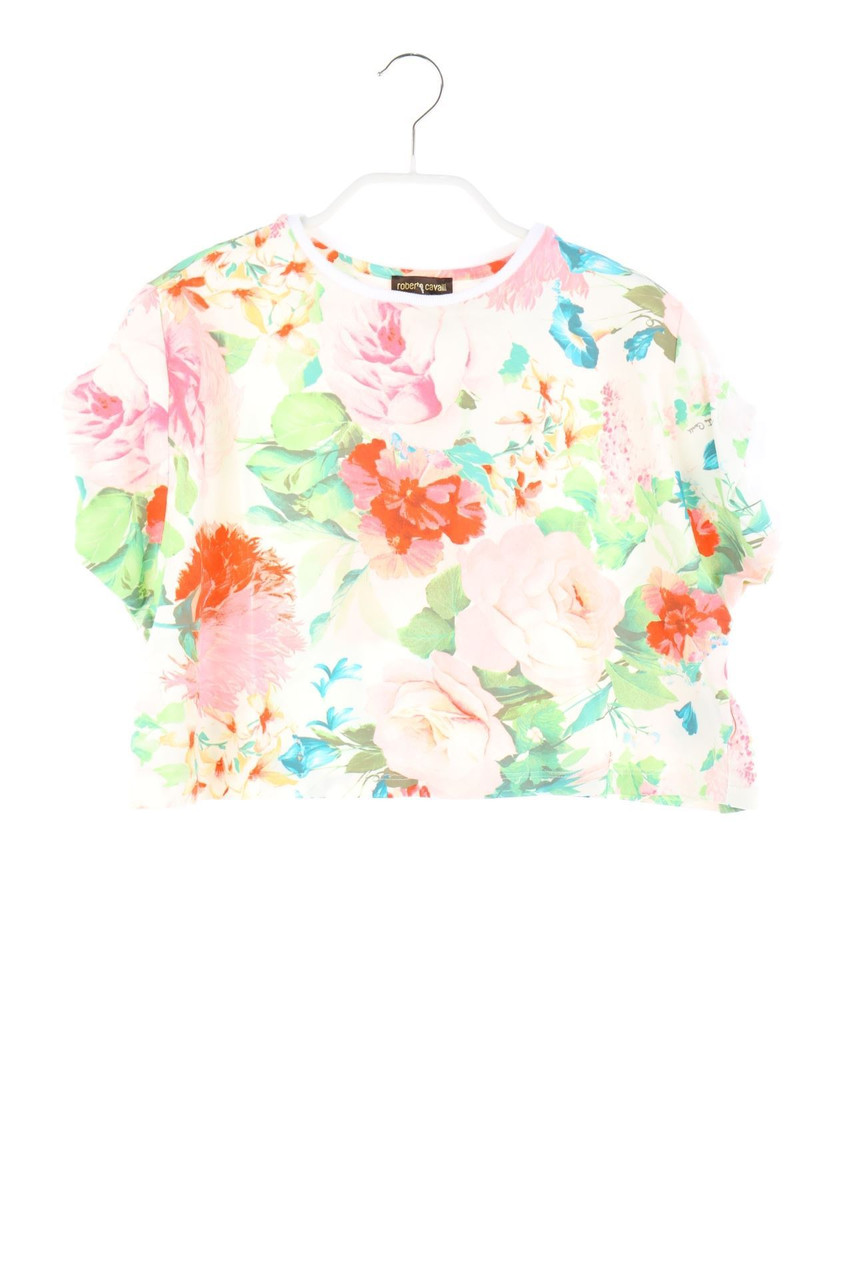 roberto cavalli - Oversize-T-Shirt with Flower Print - 104