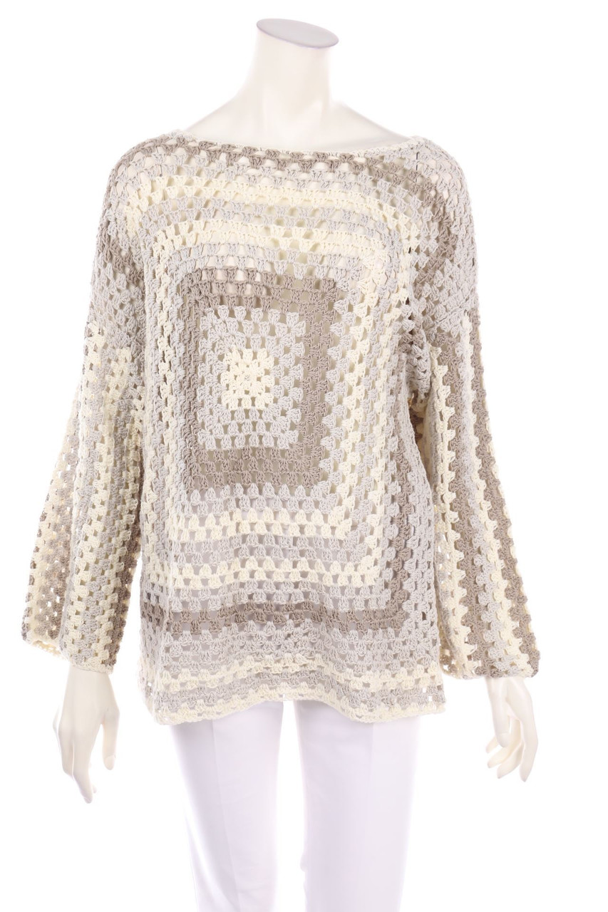 Rose Carmine - Crochet Knit-Pullover - D 36-38