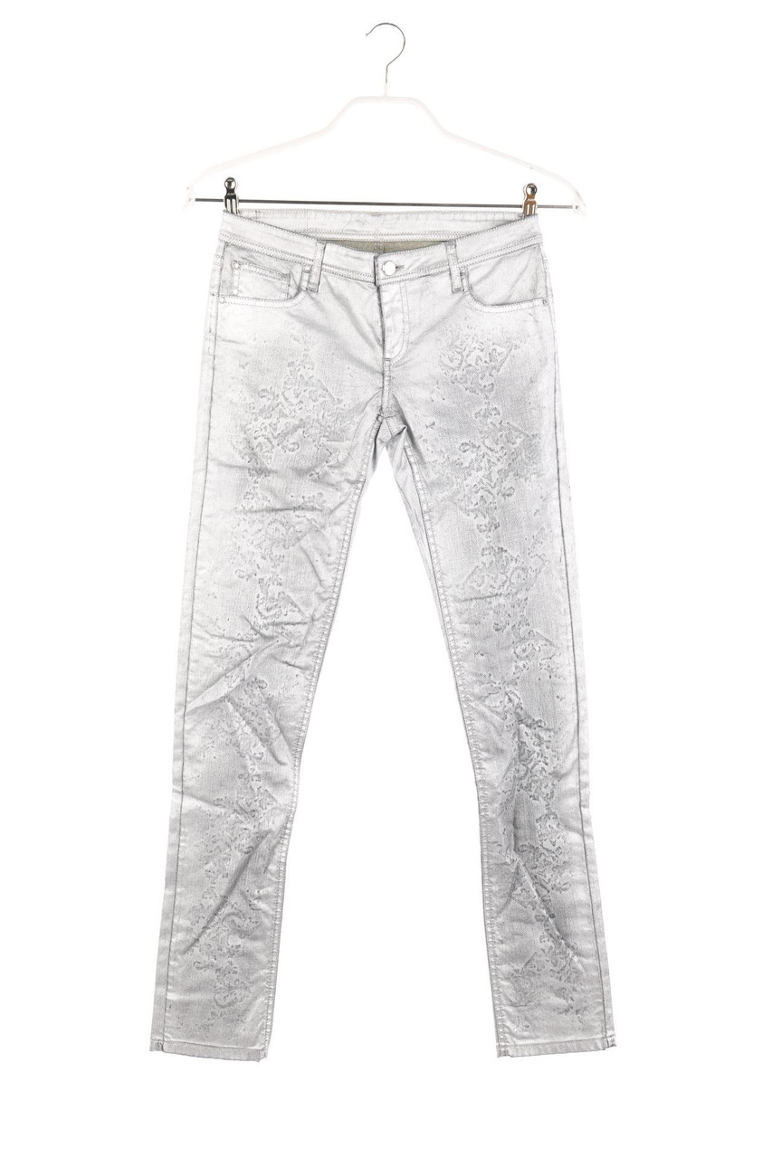 FAITH CONNEXION - Coated Skinny-Jeans mit floralem Muster - W26