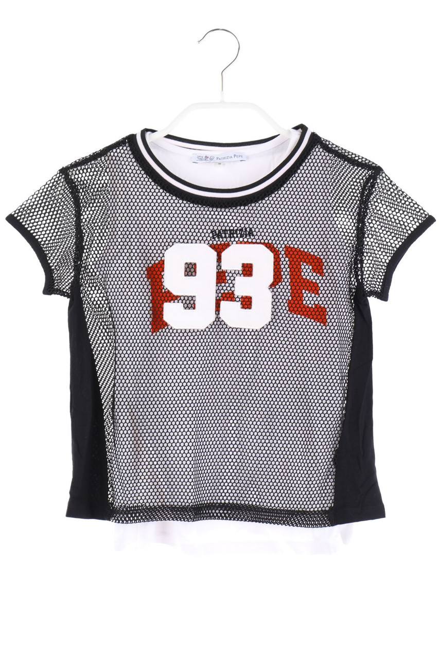 PATRIZIA PEPE - T-Shirt, Layer Look with Mesh Insert - 134