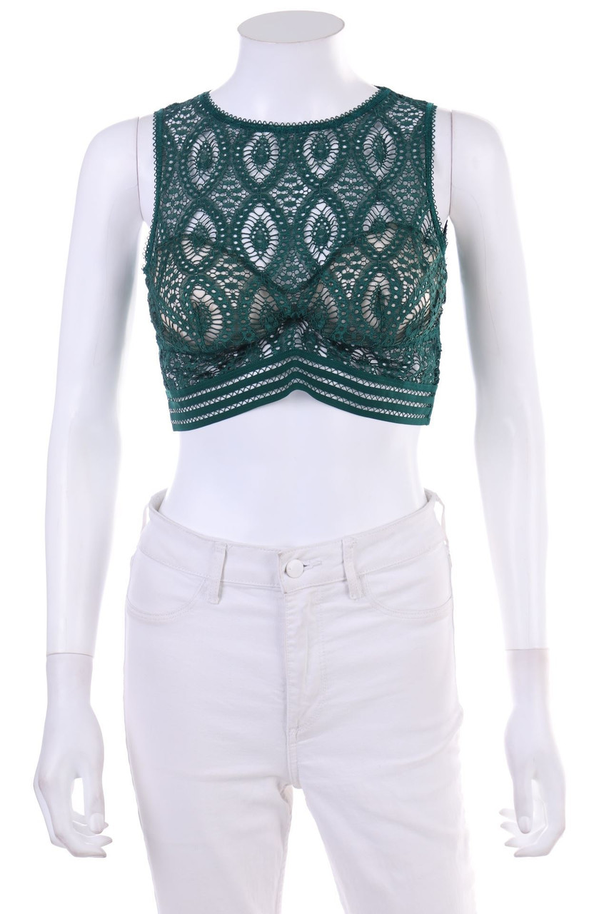 else - Lace-Crop-Top - M