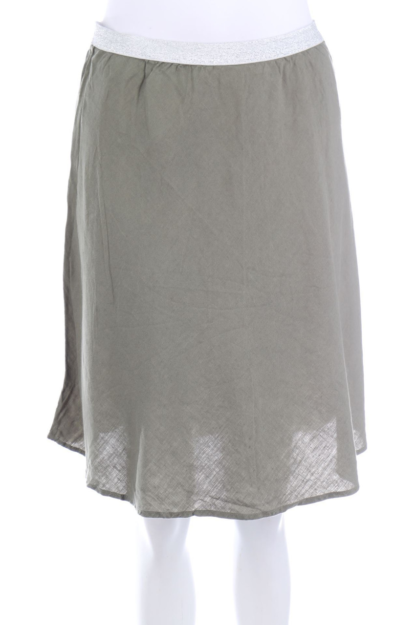 LINE OF OSLO - Linen Skirt with Glitter - M