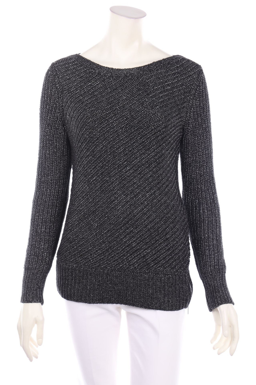Calvin Klein - Glitter-crewneck pullover with Zipper Closure - S