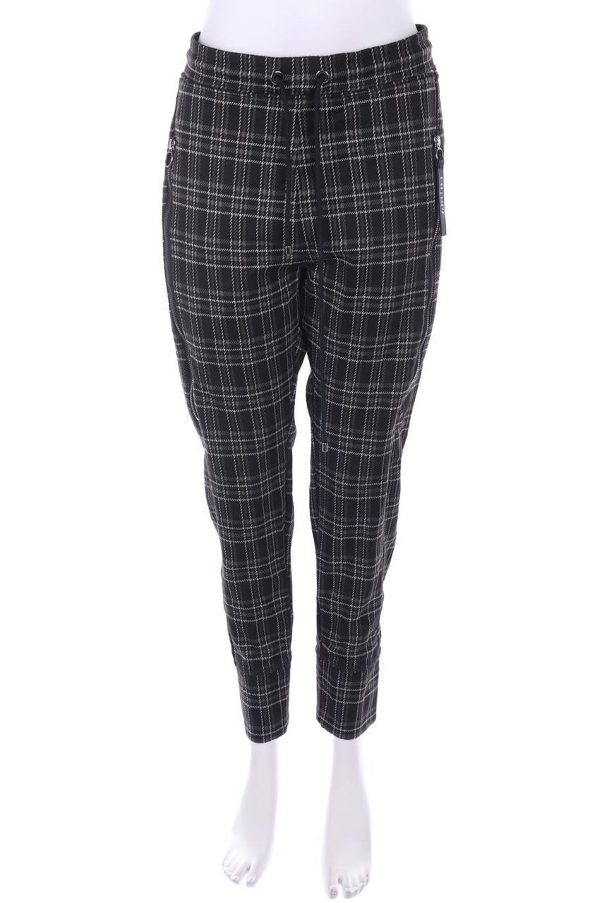MAC - Jogger-Hose mit Karo-Muster - D 42