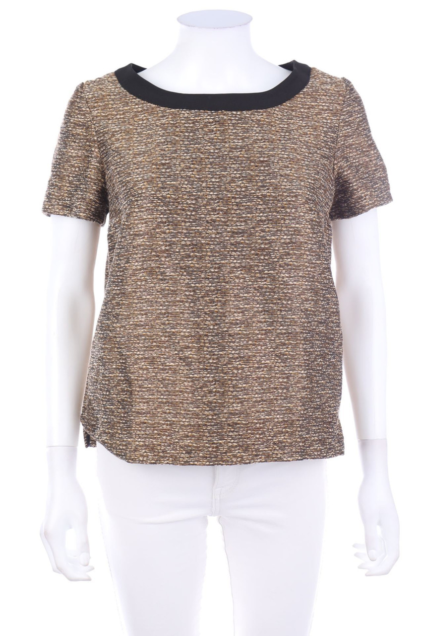 Cyrillus PARIS - Bouclé-Shortsleeve Blouse - D 36