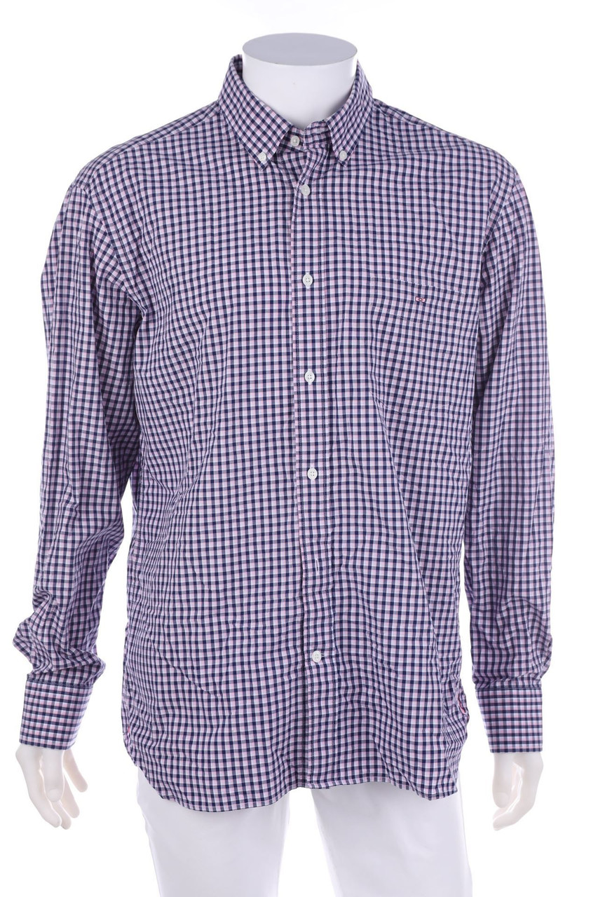 Eden Park - kariertes Button-down-Hemd aus Baumwolle - XL