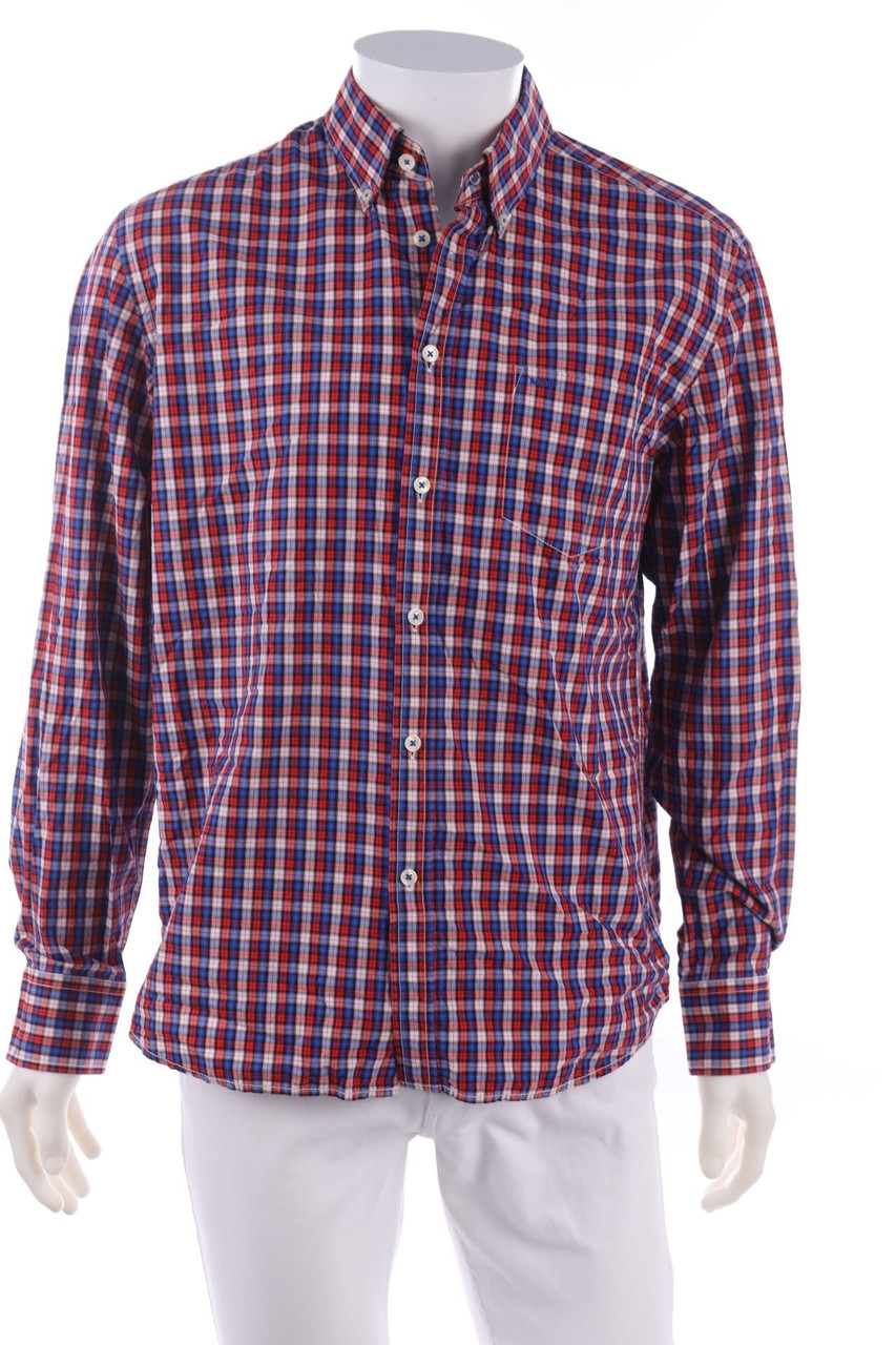 Marc O´Polo - kariertes Button-down-Hemd aus Baumwolle - L