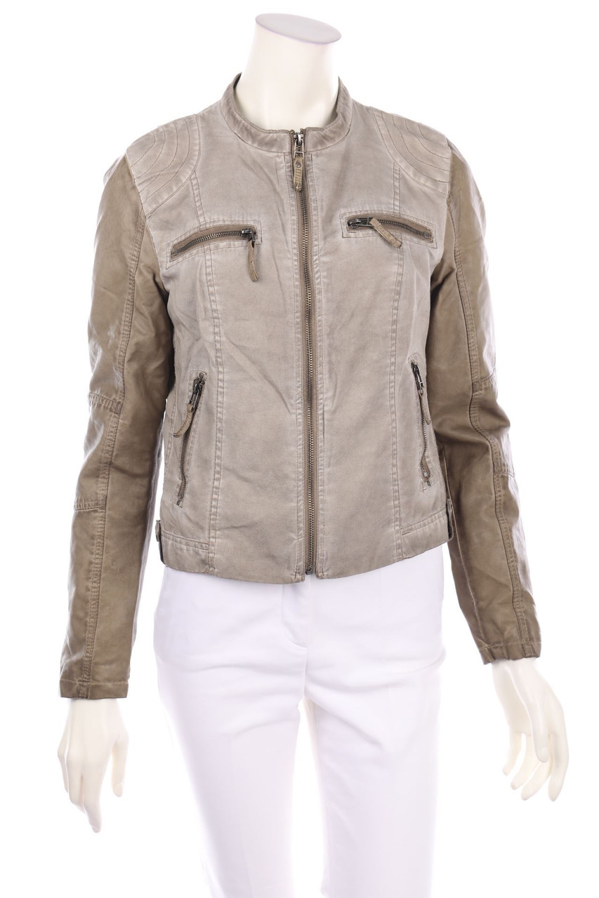 RINO & PELLE - Jacket with Faux Leather Details - D 36