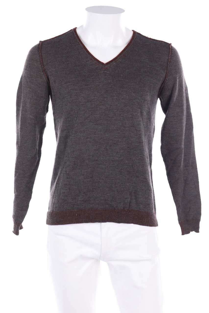 roberto collina - V-Neck-Pullover aus Merino-Wolle - 46