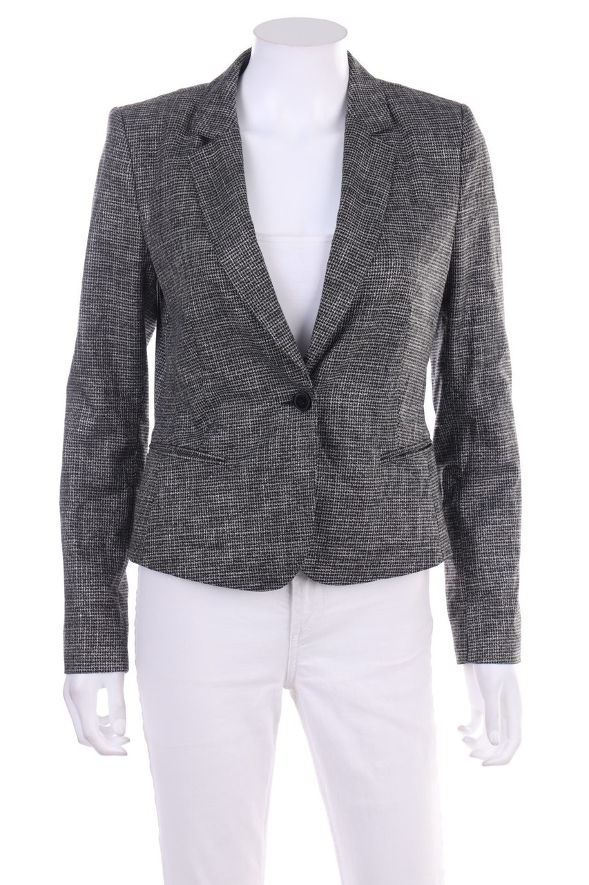 comma - Blazer mit Hahnentritt-Muster - D 34
