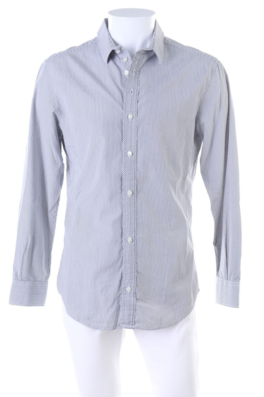 D&G DOLCE & GABBANA - gestreiftes Hemd mit Logo-Knöpfen - 52