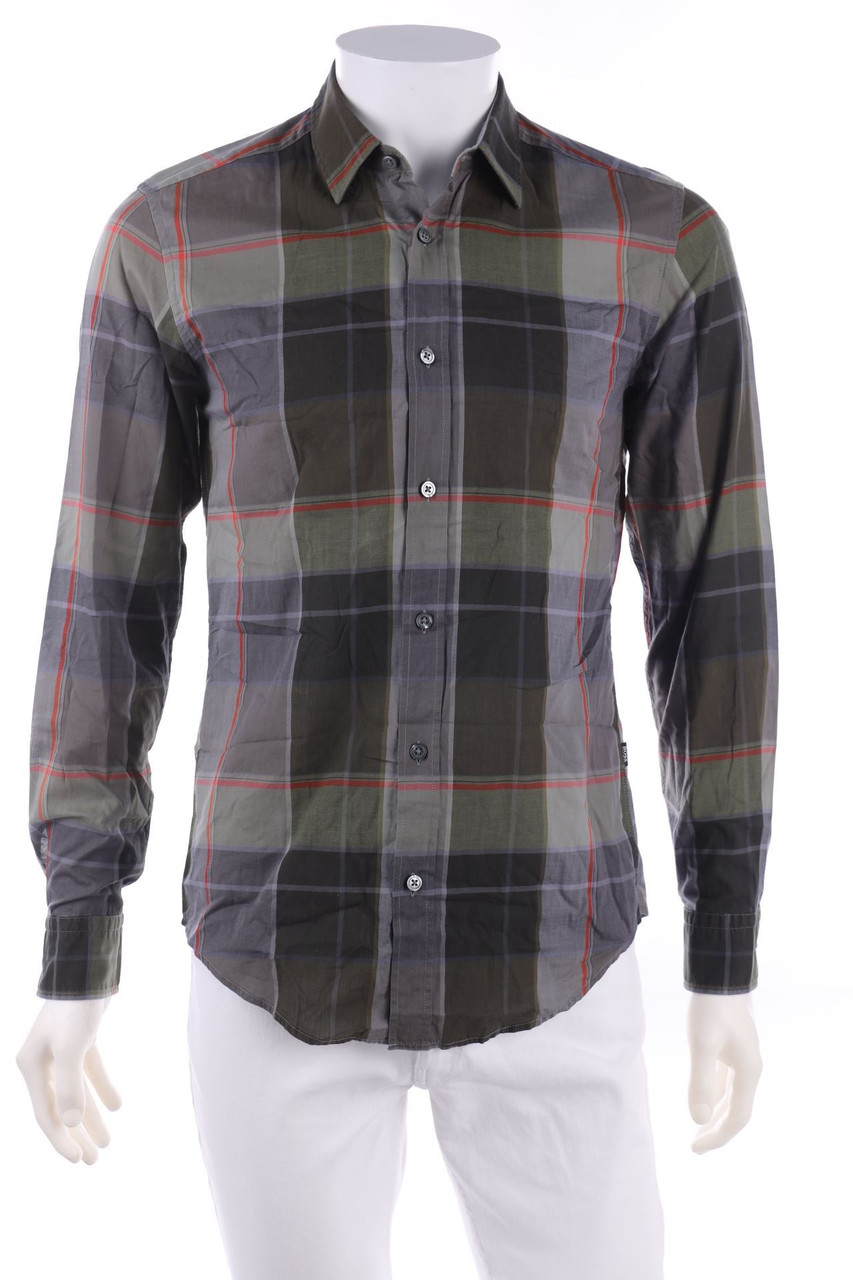 HUGO BOSS - kariertes Hemd aus Baumwolle - S