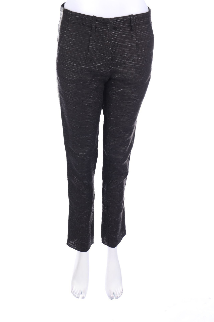 MESSAGERIE - Pants, Linen Mix with Braid Stripes - D 34