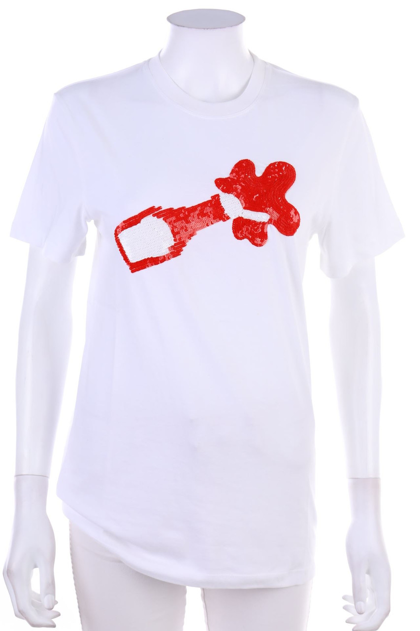 au jour le jour - Shortsleeve-Shirt with Sequins - D 38