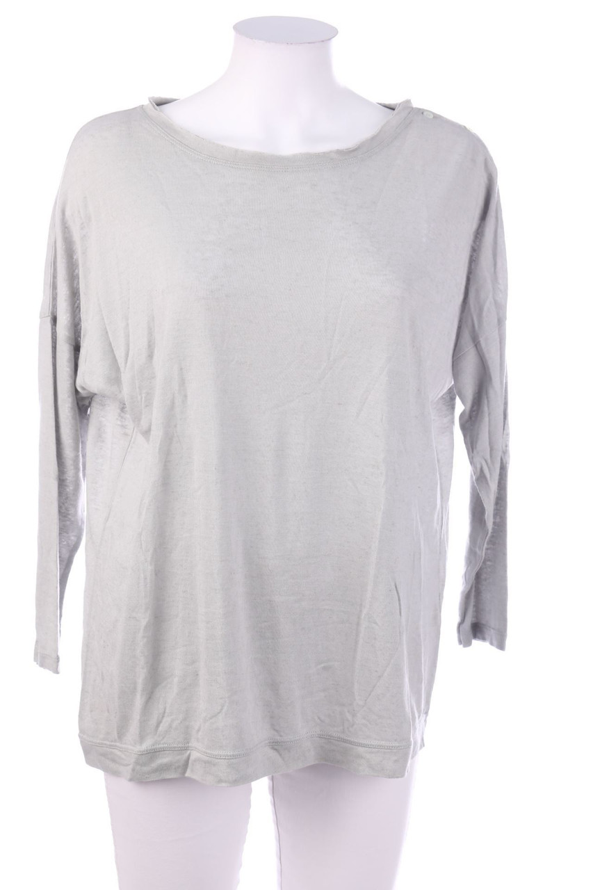 WHYCI - Batwing-Shirt aus Leinen-Mix - D 38