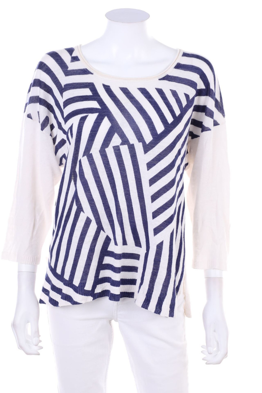 MAX&Co. - Leinen-Shirt mit Print - L
