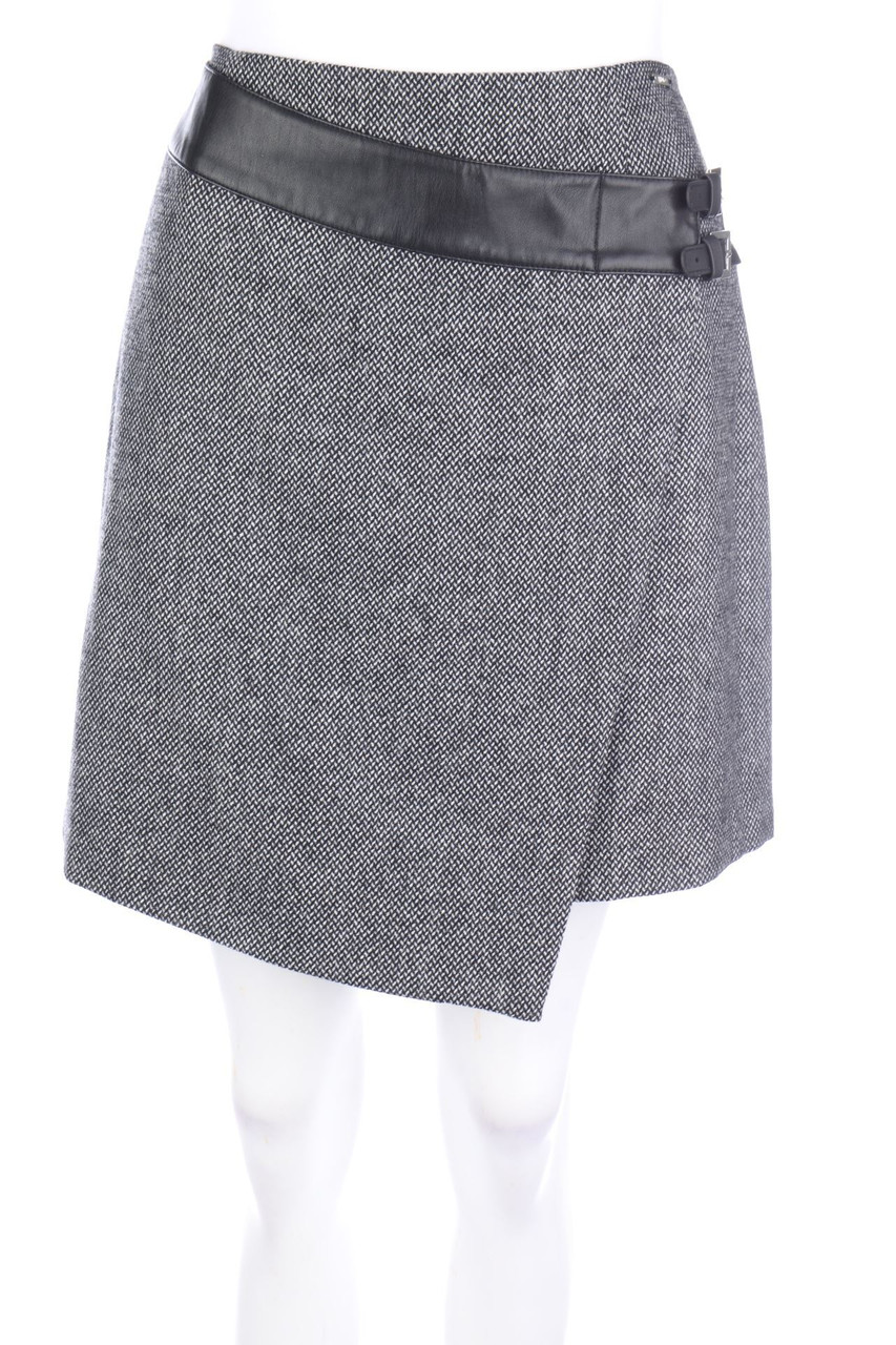 LIU JO - Skirt, Wool-Blend with Wrap-Effect - D 46