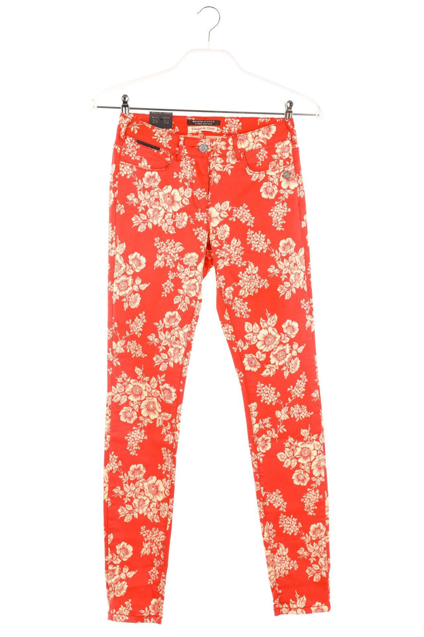 MAISON SCOTCH - skinny jeans with Flower Print - W26