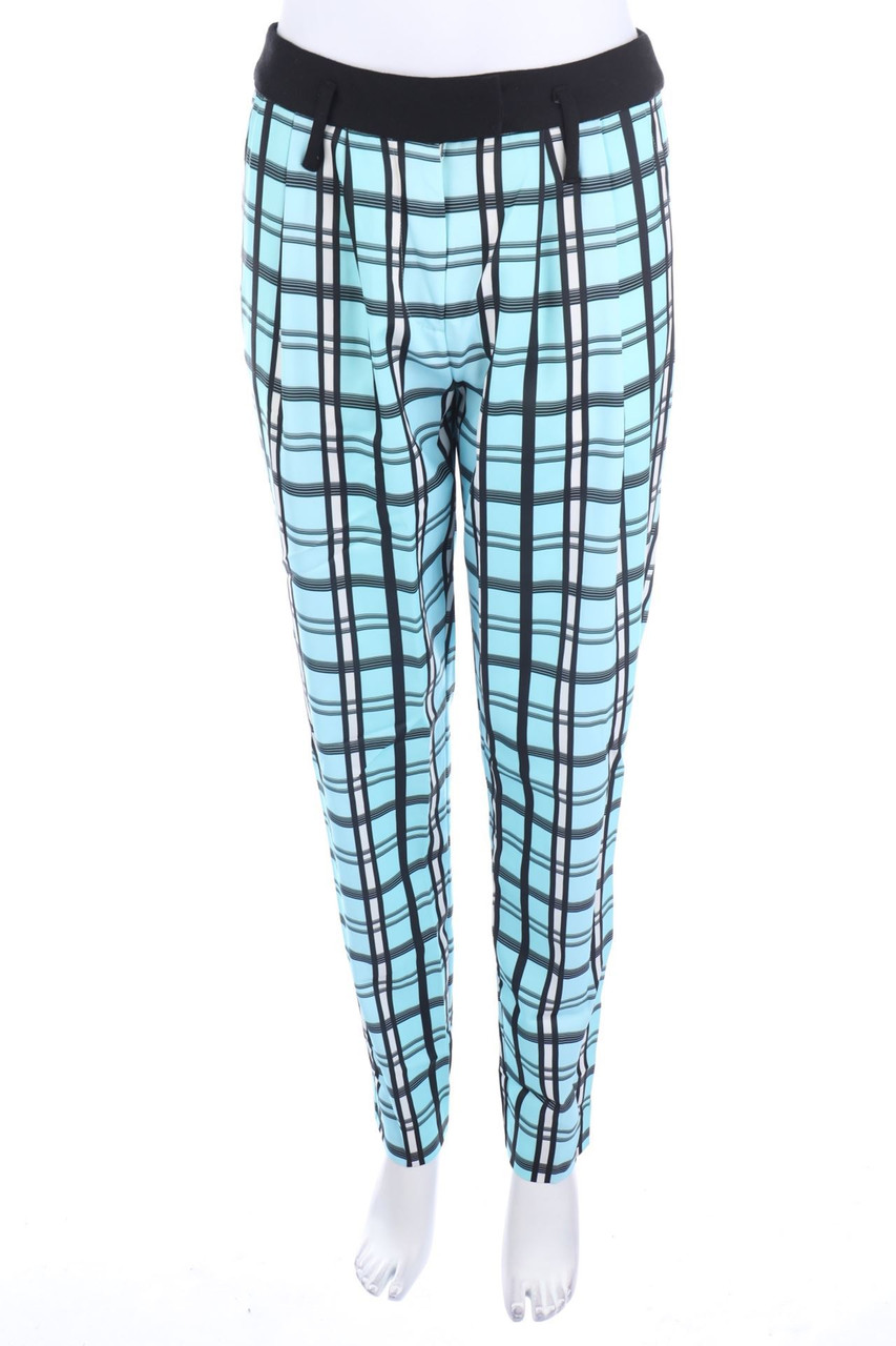 EMMA COOK - Pleated Pants, Checked - D 34