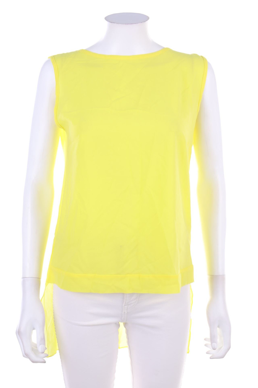 MIA SULIMAN - Vokuhila-Blouse Top with Deep Back Cutout - D 36