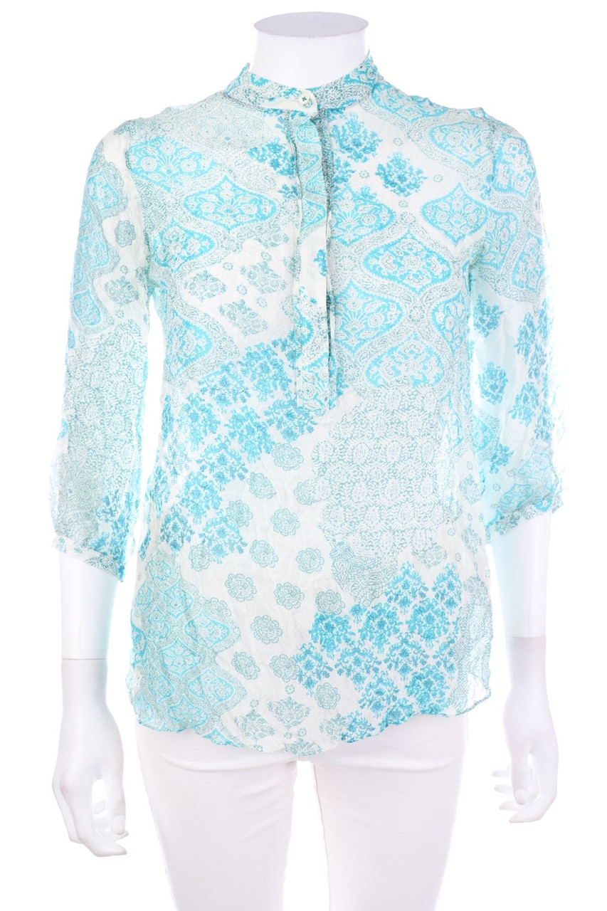 Massimo Dutti - Silk Blouse with floral print - D 34