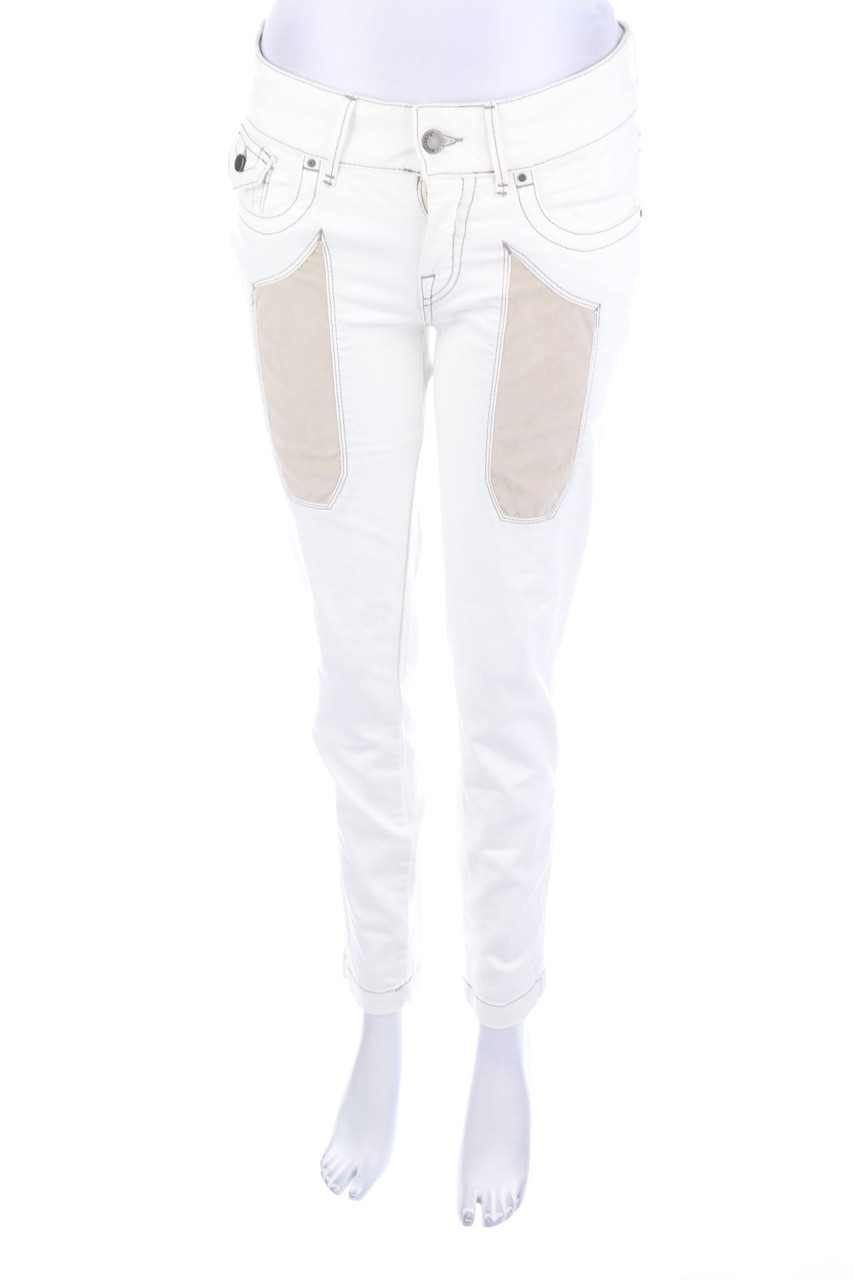 Jeckerson - skinny jeans with Faux Leather Details - W27